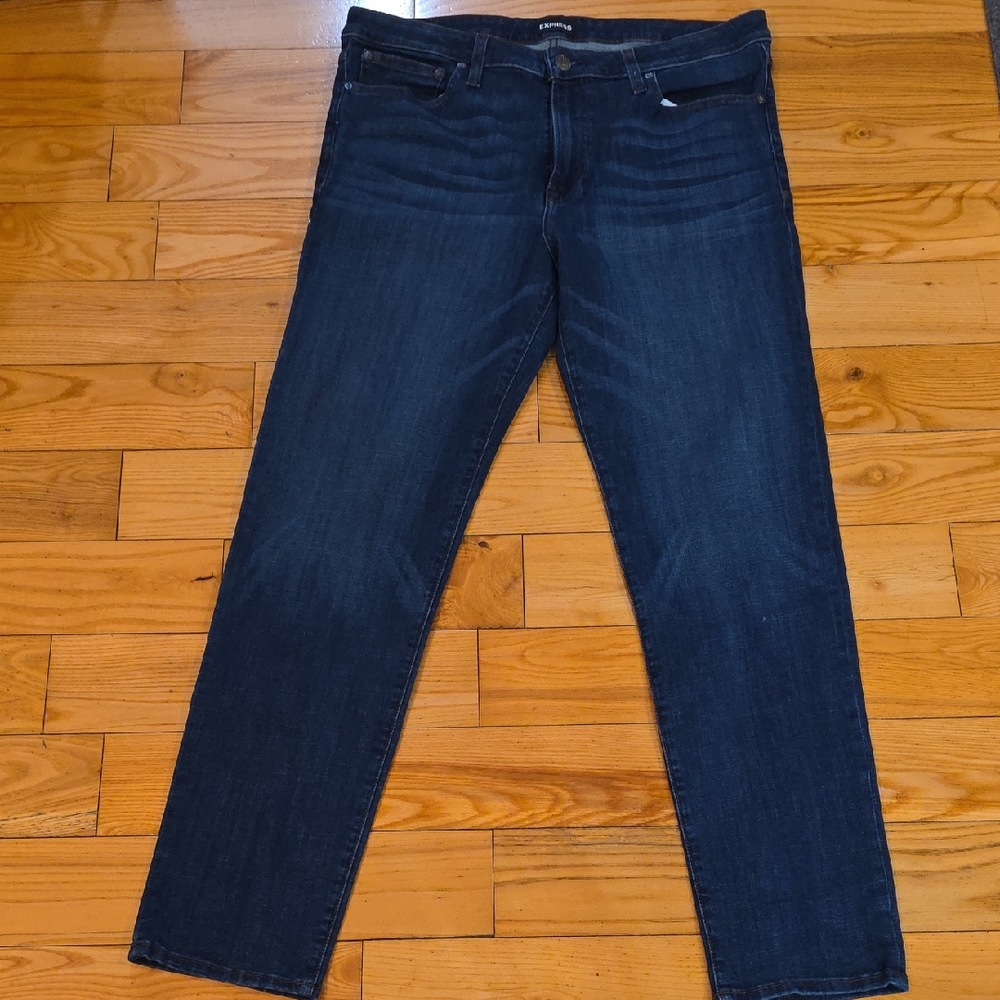 Express Men's Deep Indigo Slim Jeans